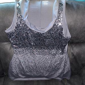 Lane Bryant size 14/16 grey with sequins